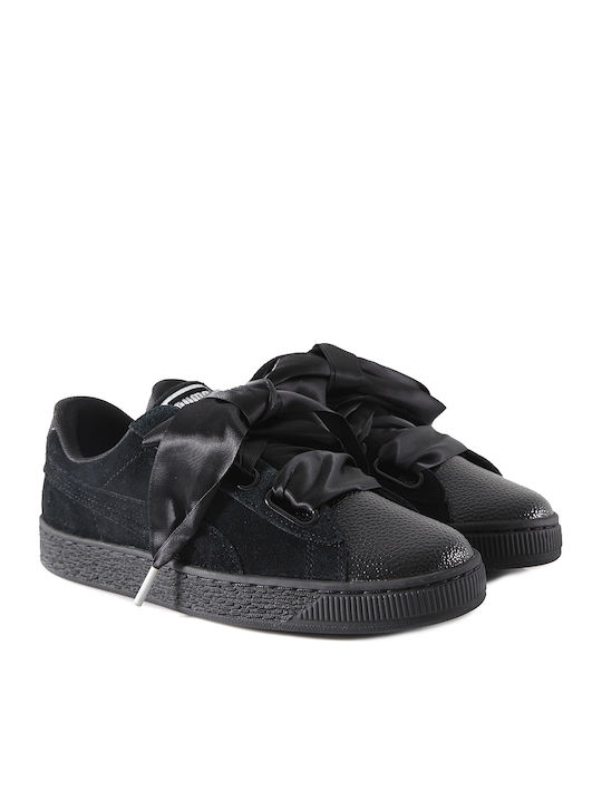 Puma Suede Heart Bubble Damen Sneakers Schwarz