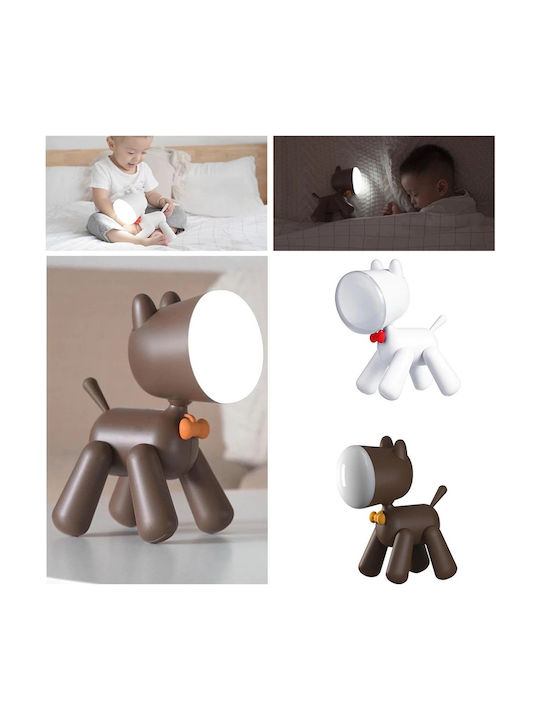 Allocacoc Παιδικό Διακοσμητικό Φωτιστικό Puppylamp Λευκό 15x9x21εκ.