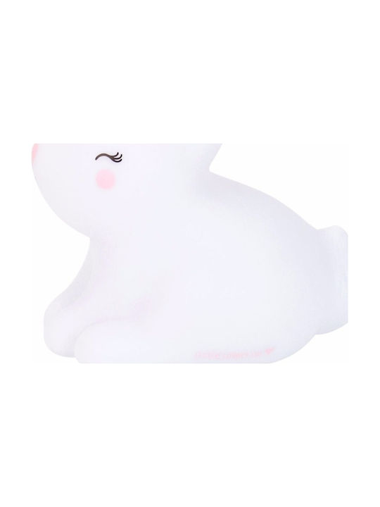 A Little Lovely Company Led Kids Decorative Lamp Bunny with Color Changes White