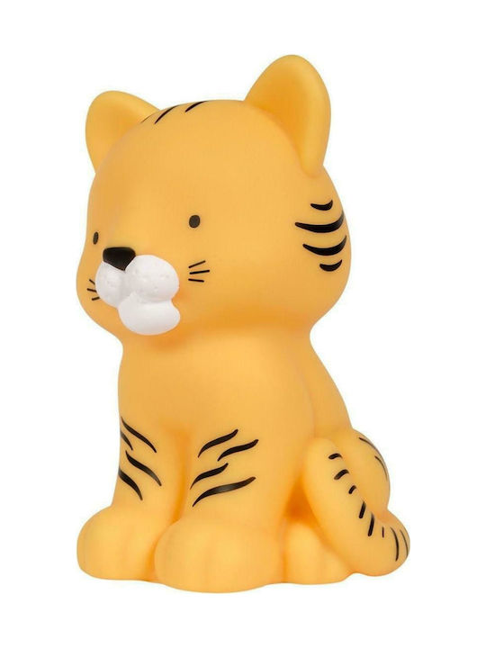 A Little Lovely Company Led Παιδικό Διακοσμητικό Φωτιστικό Tiger Κίτρινο 10.7x14.5x9.6εκ.