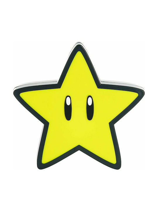 Paladone Led Kids Decorative Lamp Super Mario Bros Super Star Yellow 12εκ.