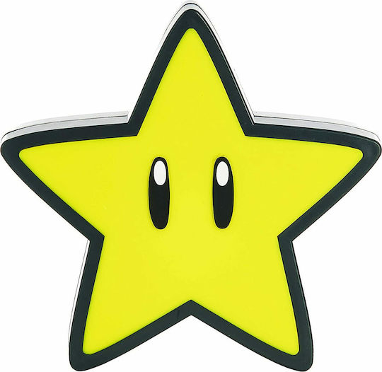 Paladone Led Παιδικό Διακοσμητικό Φωτιστικό Super Mario Bros Super Star Κίτρινο 12εκ.