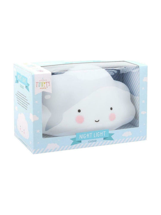 A Little Lovely Company Led Kids Decorative Lamp Cloud with Color Changes White 14.6x13.2x24.5εκ.