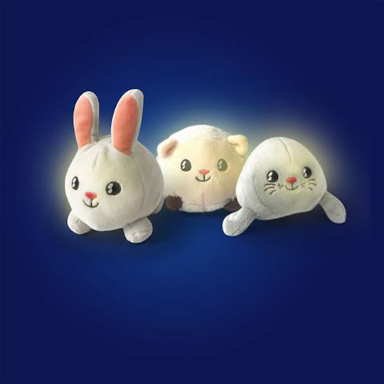 Pabobo Kinder Tischlampe Kinderdekoration Hase Rosa 11x8x12cm