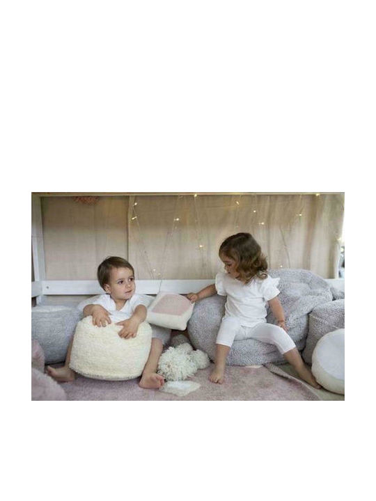 Lorena Canals Rotund Pernă decorativă pentru copii Bonbon Vanilie albă D30buc