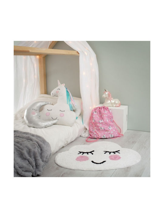 Sass & Belle Crib Decorative Pillow Rainbow Unicorn White 40x35cm