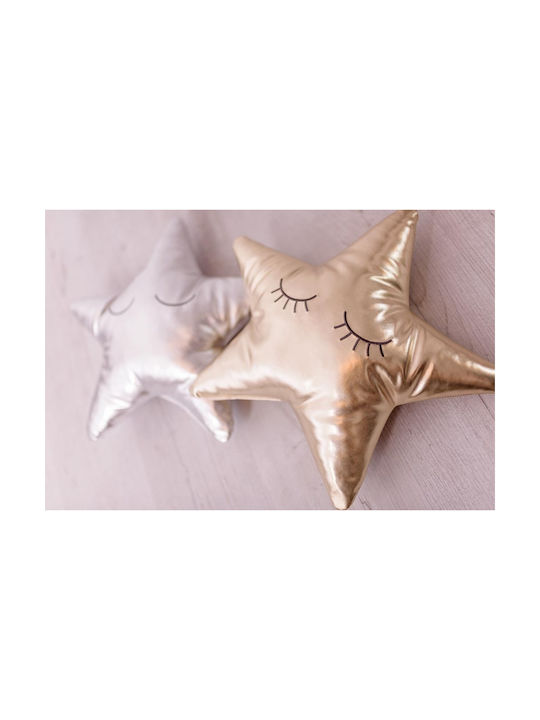 Bizzi Growin Διακοσμητικό Μαξιλάρι Κούνιας Star Γκρι 40x30cm
