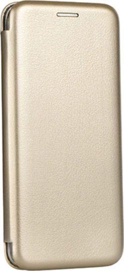 iNOS Curved M-Folio Book Δερματίνης Χρυσό (Galaxy A71)