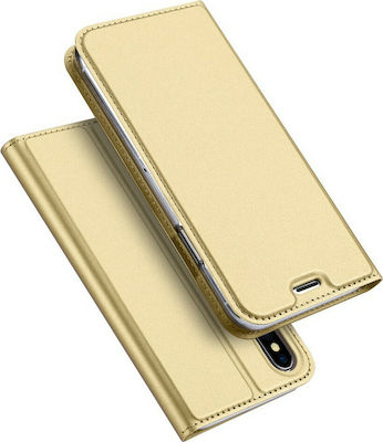 Dux Ducis Skin Pro Buchen Sie Synthetisches Leder Gold (iPhone X / Xs) 169086