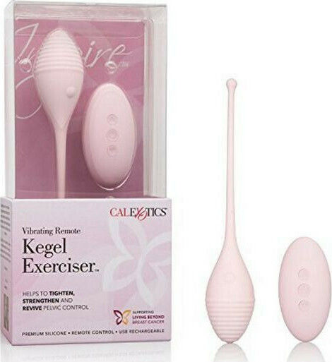 Calexotics Vibrating Remote Kegel Exerciser Drahtlos Vaginalbälle mit Vibration Weiß