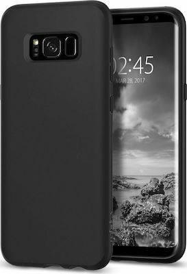 Forcell Back Cover Σιλικόνης Μαύρο (Galaxy S8)