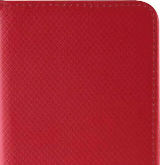 Senso Smart Magnet Book Δερματίνης Κόκκινο (Huawei P10 Lite)