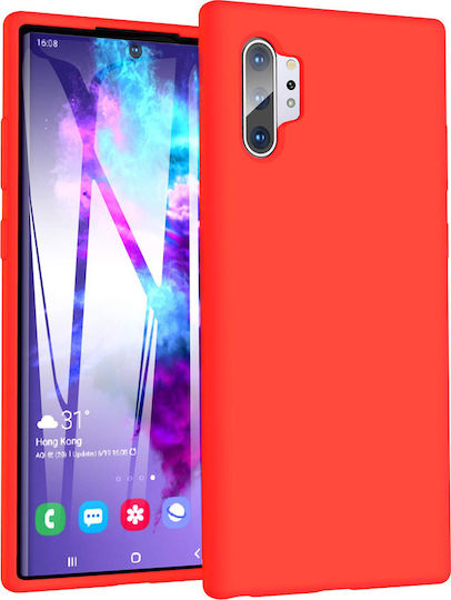 Back Cover Silicone Red (Galaxy Note 10+)