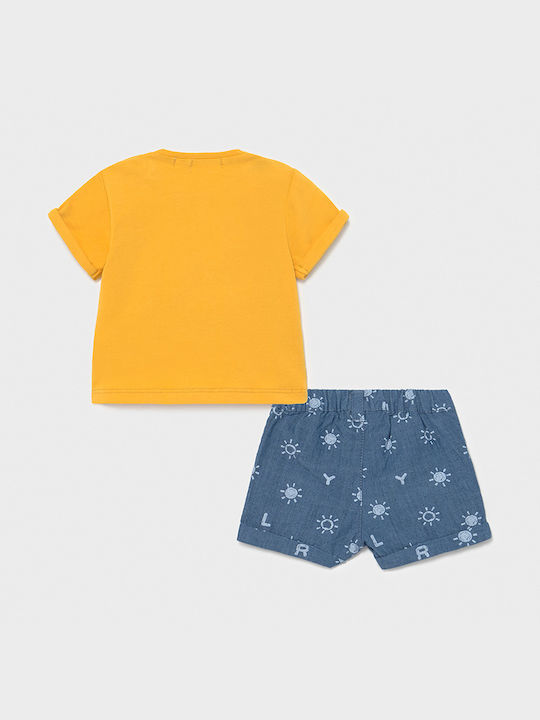 Mayoral Kinder Set mit Shorts Sommer 2Stück Gelb