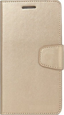 Duos A520f Synthetic Leather Wallet Gold (Galaxy A5 2017)