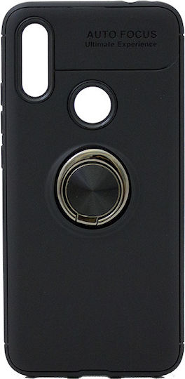 Forcell Ring Back Cover Πλαστικό Μαύρο (Redmi 7)