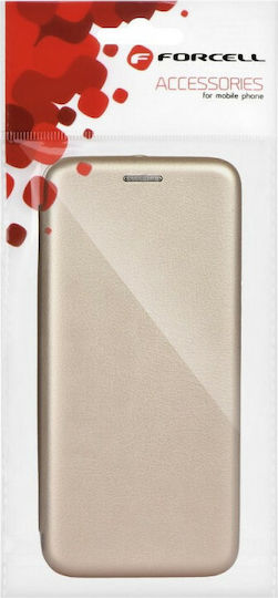 Forcell Elegance Book Δερματίνης Χρυσό (Galaxy A71)