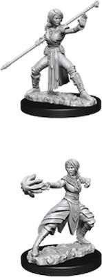 WizKids Dungeons & Dragons Nolzur's Marvelous Miniatures Unpainted Figures : Half-Elf Monk Female 73839