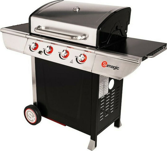 Somagic Manhattan 400 GPI Gasgrill Gusseisen Rost 86cmx46cmcm mit 4 cm 14kW