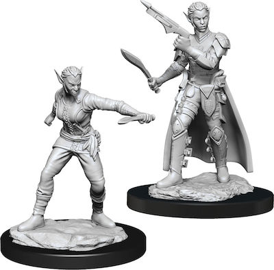 WizKids Dungeons & Dragons Nolzur's Marvelous Miniatures Unpainted Figures : Shifter Rogue Female - Wave 13 2τμχ 90148