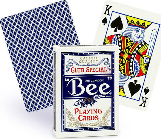 Bee Standard Index Playing Cards Laminated for Poker Blue