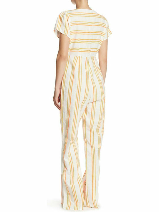 Kendall + Kylie Neon Stripe Linen KKC.0SR.031.R02 Women's Short-sleeved One-piece Suit Multicolored kkC.0SR.031.R02-