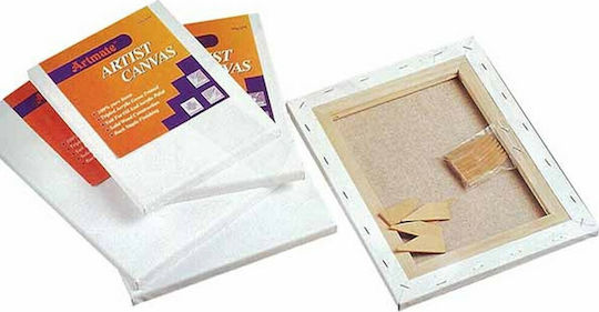 Artmate Καμβάς σε Τελάρο Λευκός Ορθογώνιος 50x70εκ. 400gr/m² 1τμχ