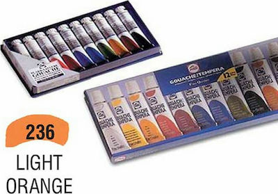 Royal Talens Gouache Extra Fine Quality Tempera Colour Paint Tube 20ml Orange 236