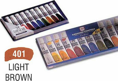 Royal Talens Gouache Extra Fine Quality Tempera Farben Light Brown 401 in Röhre 20ml 1Stück 08044012