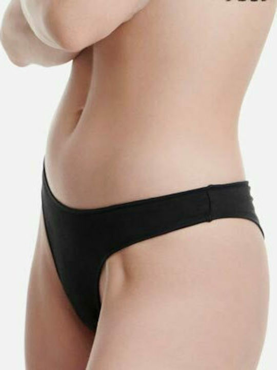 Rio Bamboo Damen Slip 2Pack Schwarz