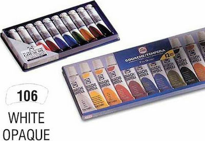 Royal Talens Gouache Extra Fine Quality Τέμπερα Ζωγραφικής White Opaque 106 σε Σωληνάριο 20ml