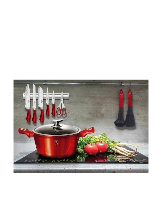 Berlinger Haus Metallic Line Βαθιά Κατσαρόλα από Αλουμίνιο 6.1lt / 28cm Burgundy
