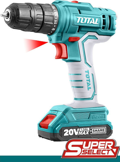 Total TDLI20012 Δραπανοκατσάβιδο Μπαταρίας 20V 2x1.5Ah