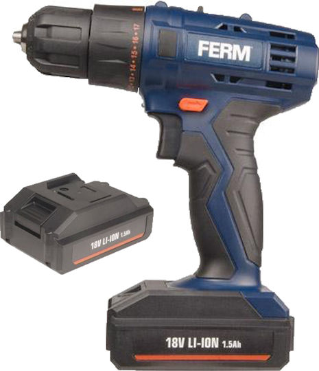 Ferm CDM1120 Battery Drill Driver 18V 2x1.5Ah