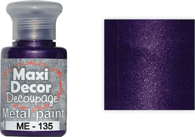 Maxi Decor Μεταλλικό Χρώμα Violet 60ml 1buc ME135