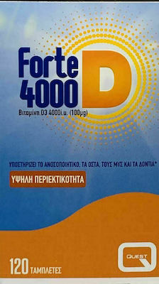 Quest Forte D3 Vitamina pentru Întărirea Sistemului Imunitar 4000iu 100mg 120 file