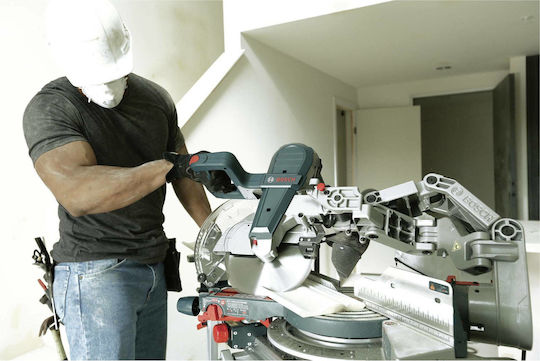 Bosch GCM 10 GDJ Fierăstrău Cu Tăietor De Unghi La Rețea 1800W Diametru Disc 254mm