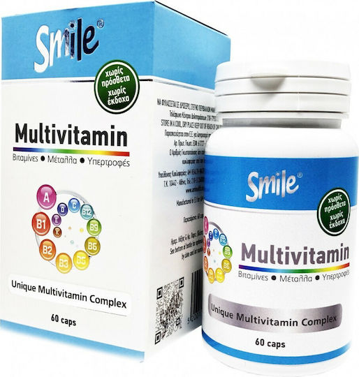 AM Health Smile Multivitamin Multivitamin for Energy & Immune System Boost 60 caps