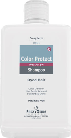 Frezyderm Color Protect Șampon Reconstrucție/Hrană și Păstrarea Culorii pentru Păr Vopsit 200ml