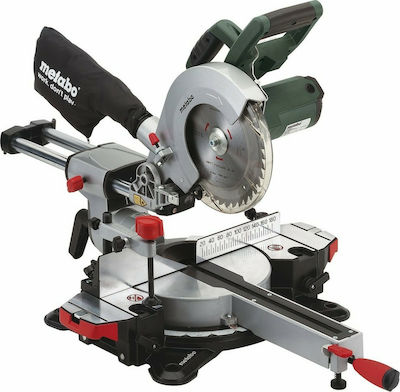 Metabo KGSV 216M Fierăstrău circular Cu alimentare la rețea Cu glisare cu Putere 1350W, Ghid Laser și Disc de tăiere cu diametrul 216mm