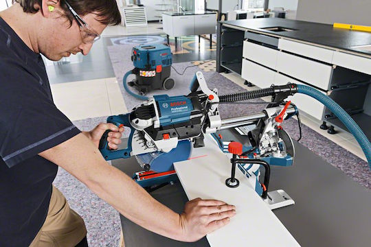 Bosch GCM 8 SDE Professional Fierăstrău Cu Tăietor De Unghi La Rețea 1600W Glisant Diametru Disc 216mm