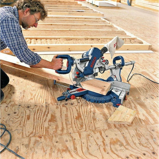 Bosch GCM 10 SD Фугопила Ток Плъзгащо се с Мощност 1800W & Диаметър на Диска за Рязане 305мм
