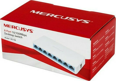 Mercusys MS108 v2 Unmanaged L2 Switch με 8 Θύρες Ethernet