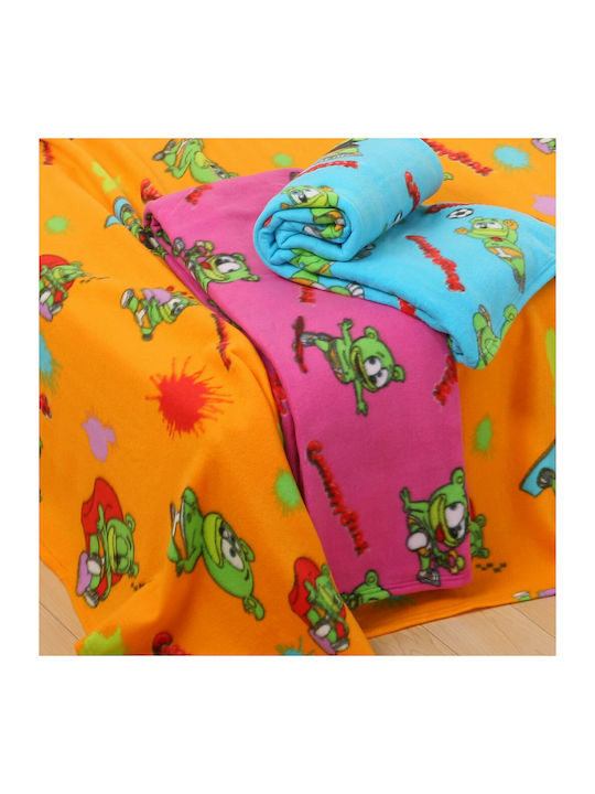 Viopros Blanket Cot Gummy Bear Fleece Fuchsia 110x150cm