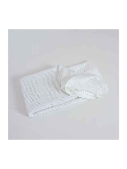Lorelli Blanket Nursery Swaddling Blankets Classic Cotton White 75x100cm