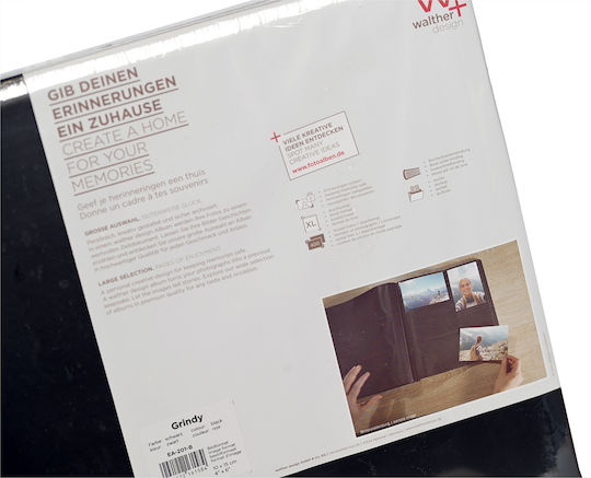 Walther Album for 400 Photos Dimensions 10x15cm Black with Rice Paper