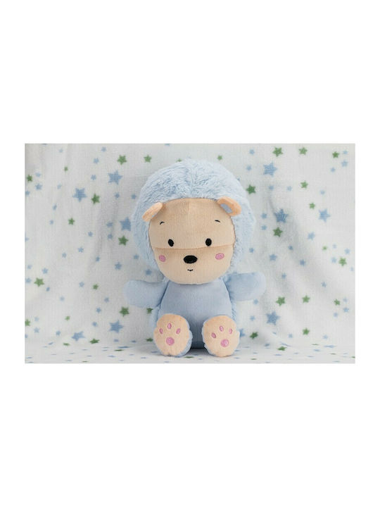 Interbaby Blanket Nursery Swaddling Blankets Lion Fleece Light Blue with Animal 80x110cm