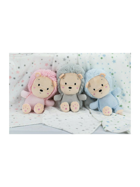 Interbaby Blanket Nursery Swaddling Blankets Lion Fleece Light Blue with Animal 80x110cm