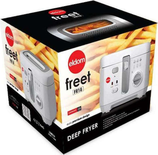 Eldom FR18 Fritteuse 2.5Es Weiß