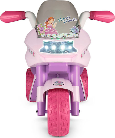 Kids Motorbike Inspired Flower Princess Electric 6 Volt Pink